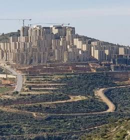 Rawabi, decor under construction of a model Palestine