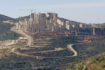 Rawabi, decor under construction of a model Palestine