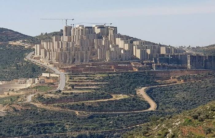 Rawabi, decor under construction of a model Palestine