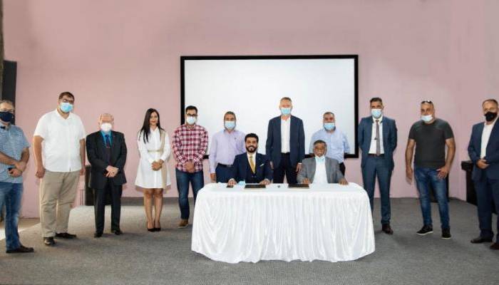 توقيع اتفاقية تعاون مشترك بين بلديّتي روابي وعبوين