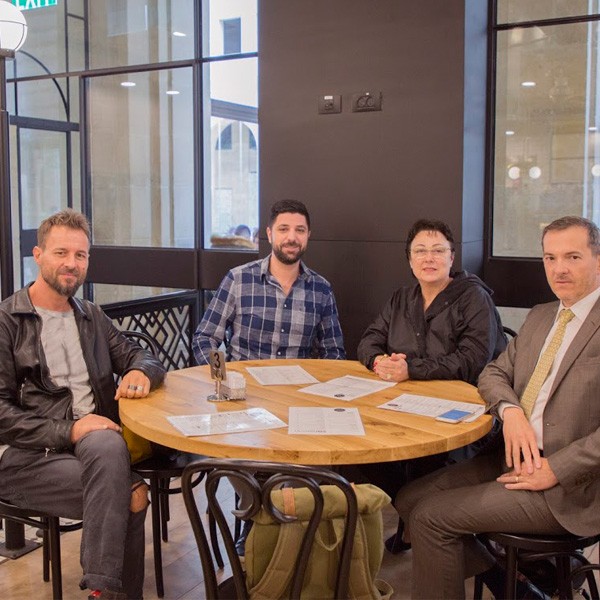 Brigitte Mestre, Cultural Attache, and Jean-Luc Lavaud, Head of Cooperation, The French Institute of Jerusalem