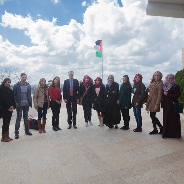 Students from Al Quds University