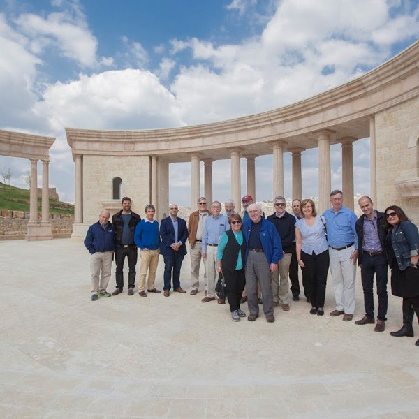 Josh Weston, Honorary Chairman, Automatic Data Processing Inc., and group of Businessmen and Businesswomen from USA