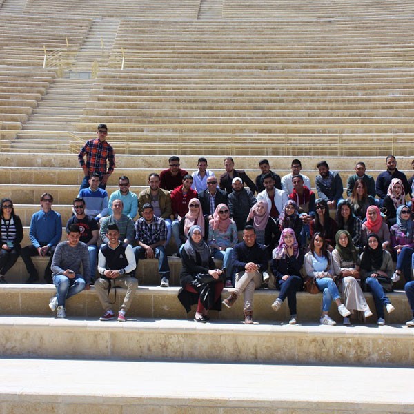 Students from Al Quds University