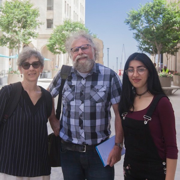 Pierre Heumann, Correspondent, Handelsblatt Newspaper and Hana Foighel, Journalist from Denmark