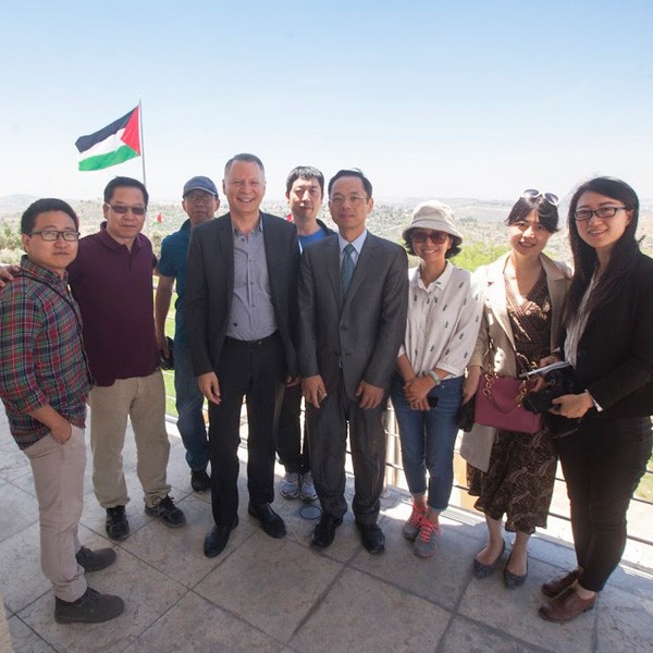 Chen Xingzhong, Ambassador from the Republic of China to the State of Palestine and group of Journalists