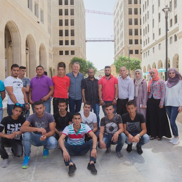 Students from The vocational training center of Bayt Awarta