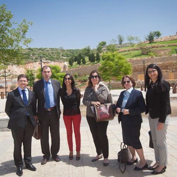 Board Members of European Bank for Reconstruction Dvelopment and group of Businessmen