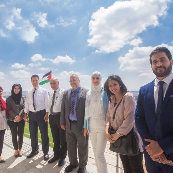 Delegation from An-Najah National University Hospital, led by Saleem Haj Yahiya, General Manager