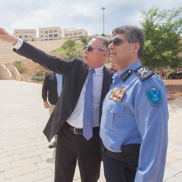 Hazem Atallah, Major General of Palestinian Police and Accompanying Delegation