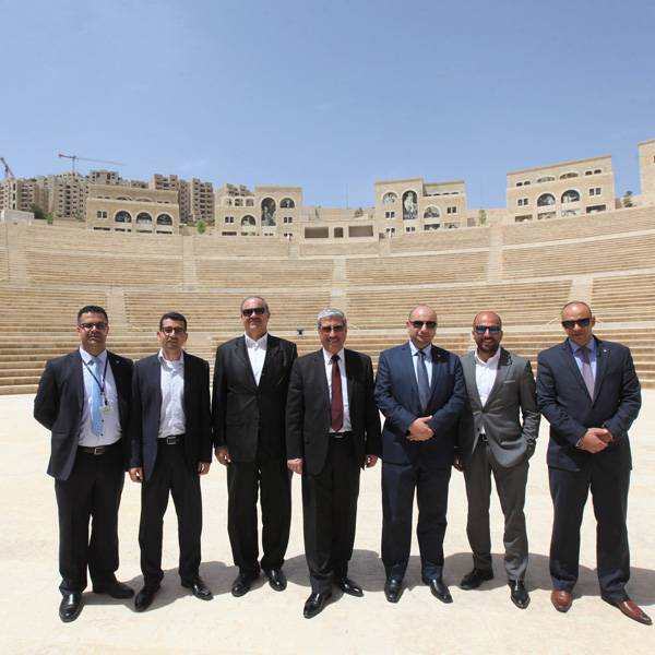 إبراهيم الحنش، مدير الإدارة الإقليميه، محمد الشوبكي، يحيى العطاري، نائل الصناع، سعد عبد الله - البنك الأردني الكويتي