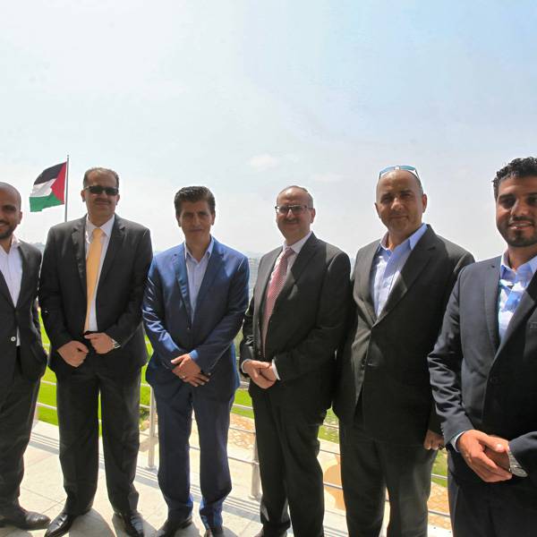 فؤاد الشوبكي، المديرالعام، محمد ابو بكر، نائب المدير العام - الهيئة العامة للبترول، وعلي الهيجاوي، المدير العام - شركة بال غاز