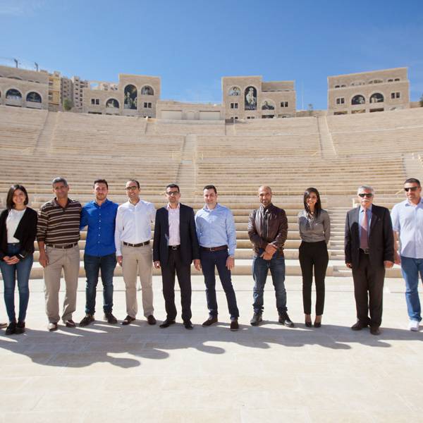 وفد من البنك العربي
