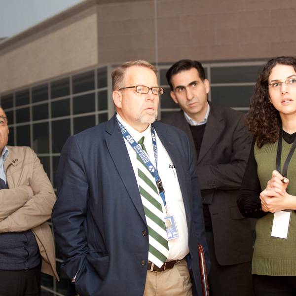 جريج بريسكو، أسعد برسوم، وعيسى نورسي - القنصلية الأمريكية العامة في القدس
