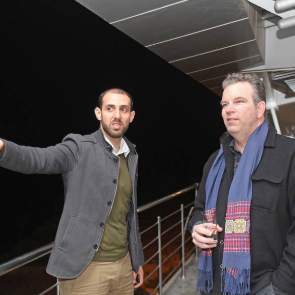 شون غريفين، المؤسس والرئيس التنفيذي لكأس الشركات الناشئة و السيدة رندة المصري
