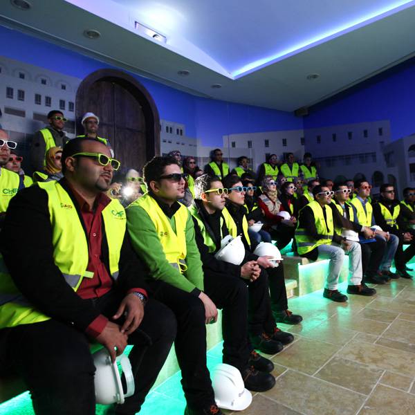 وفد من "برنامج المهندسون الزملاء" بالتعاون بين نقابة المهندسين ومؤسسة الإسكان التعاوني
