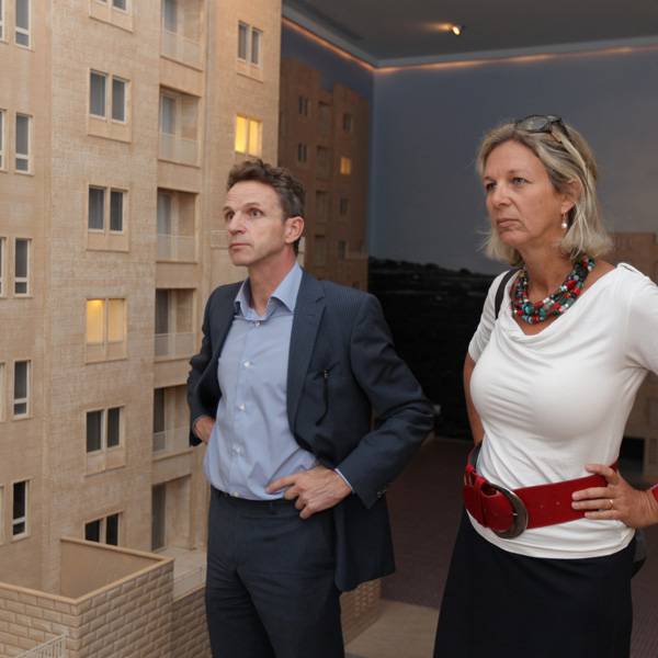 بريجيتا تازيلار، رئيسة بعثة هولندا الى فلسطين و جيرد كوبمان، نائب رئيسة البعثة
