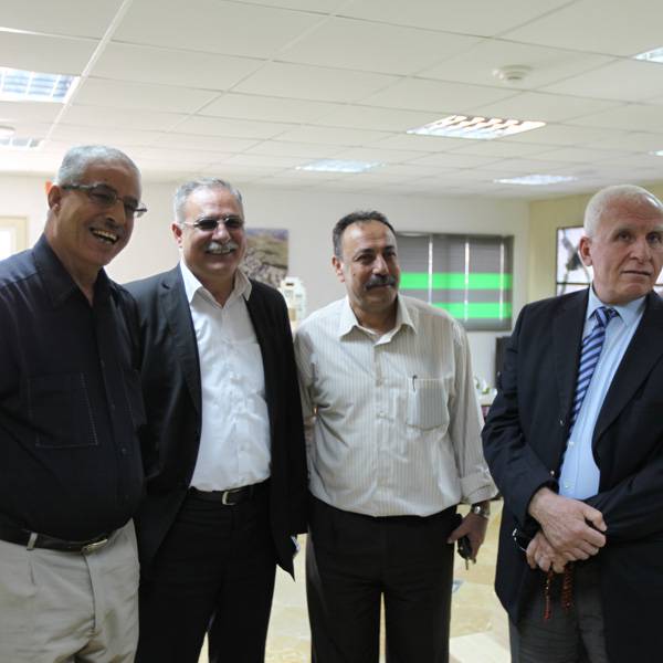 أعضاء المجلس التشريعي الفلسطيني: عزام الاحمد, جمال ابو الرب, مهيب عواد, و رضوان الاخرس
