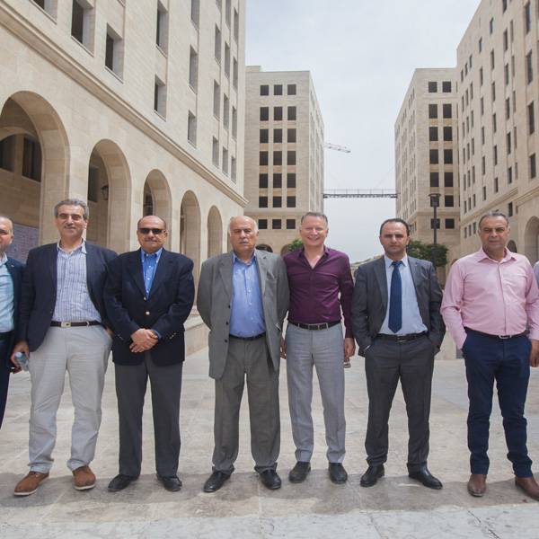 Major General Jibril Rajoub, Walid Siam, Dr. Ali Shaath, Abdel Moneim Wahdan, Omar Abu Heshieh, Asif Abu Assif and Ayed Awaimer
