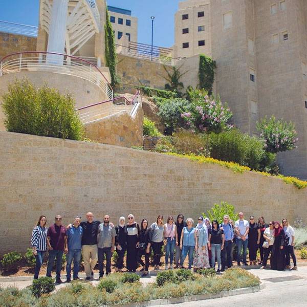 وفد المعلمين من مدرسة أجيال الثانوية ، يافا