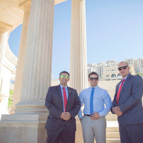 يوسف بركات، الرئيس، محمود خويص، الرئيس التنفيذي، خالد قدورة، الرئيس التنفيذي للمنتدى العربي الكندي