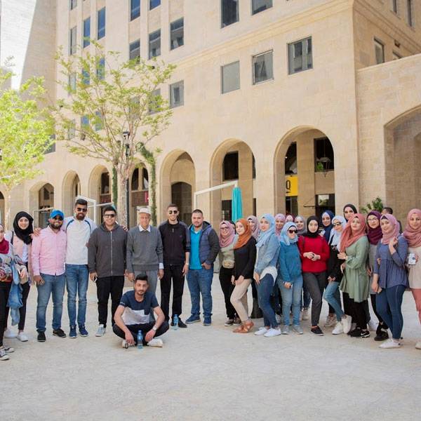 طلاب قسم السياحة من جامعة بيرزيت