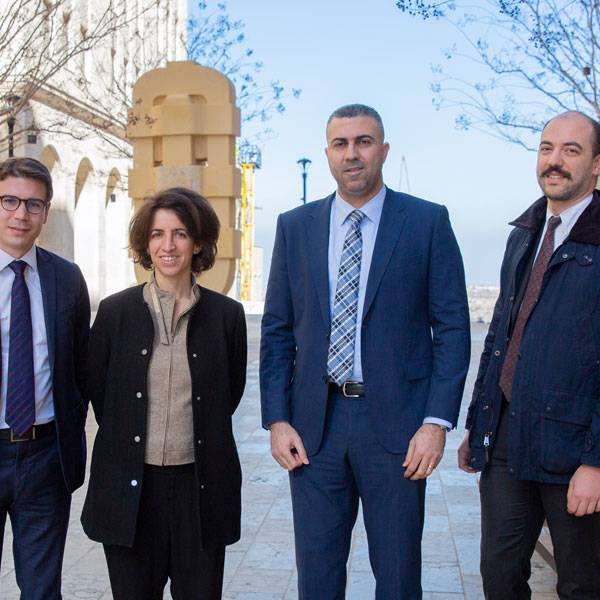 جان بابتيست جوف، كبير مسؤولي الاستثمار، سارة مرسي، المدير الإقليمي في الشرق الأوسط، أوليفييه هارت دي كيتنغ، قسم العمليات الخاصة، بروباركو، رفيق نصر الله، مسؤول القطاع الخاص، مجموعة الوكالة الفرنسية للتنمية - فرنسا