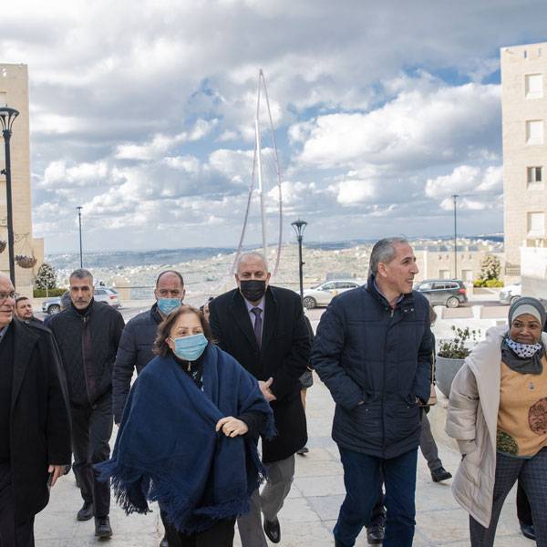 د. مي الكيلة، وزيرة الصحة، وكبار مسؤولي الوزارة من الضفة الغربية وقطاع غزة
