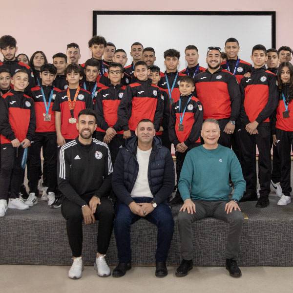 الفريق الفلسطيني لرياضة مواي تاي المشارك في بطولة كأس العالم في انطاليا

