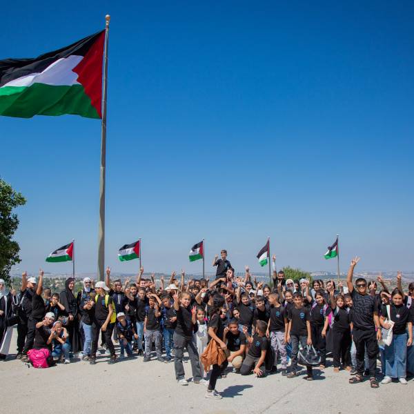 وفد من المخيم الصيفي "فلسطيننا نداء الحياة" – جنين 